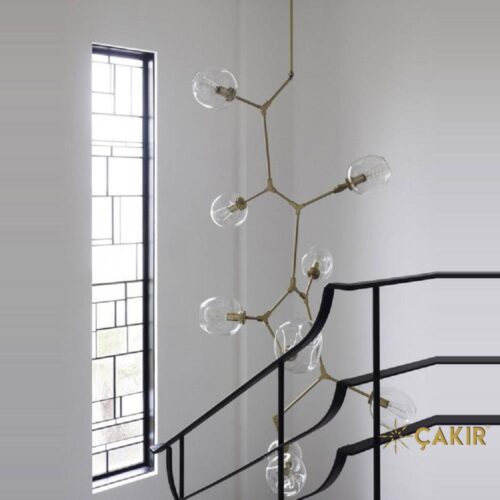 Melbo Dekoratif Modern Küre Camlı Sarkıt